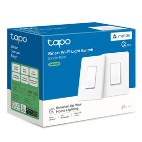 TP-Link Tapo Matter Compatible Smart Light Switch, Single Pole Tapo S505(2-Pack)