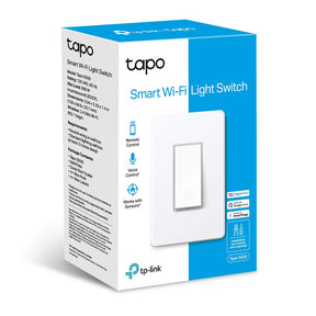 TP-Link Tapo Smart Light Switch, Single Pole, No Hub Required, White (