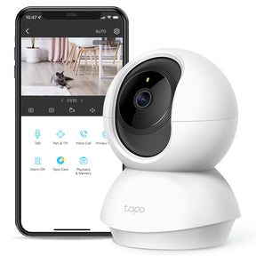 Tapo Pan/Tilt Security Camera for Baby Monitor, Pet Camera w/Motion Detection, 1080P, 2-Way Audio, Night Vision, Cloud & SD Card Storage, Works with Alexa & Google Home (Tapo C200)