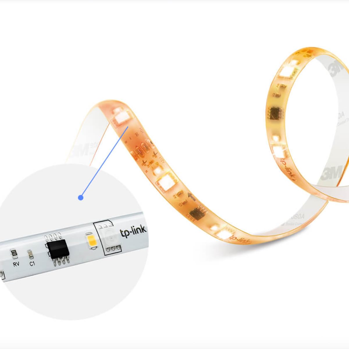 TP-Link Tapo RGBWIC Smart LED Light Strip 16.4Ft, Apple Homekit Compat