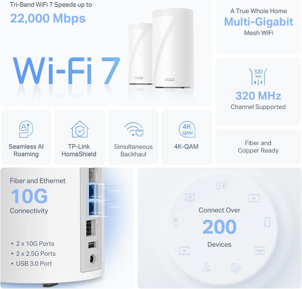 tp link deco be85 tri band wifi 7