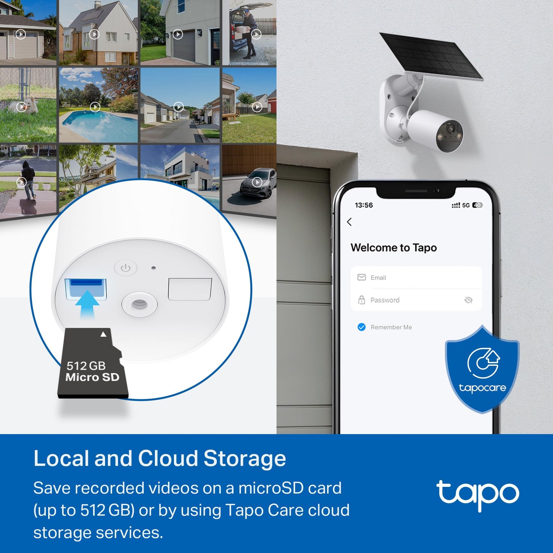 Tapo SolarCam 3-pack 2K Smart Wire-Free Security Camera with Solar Panel