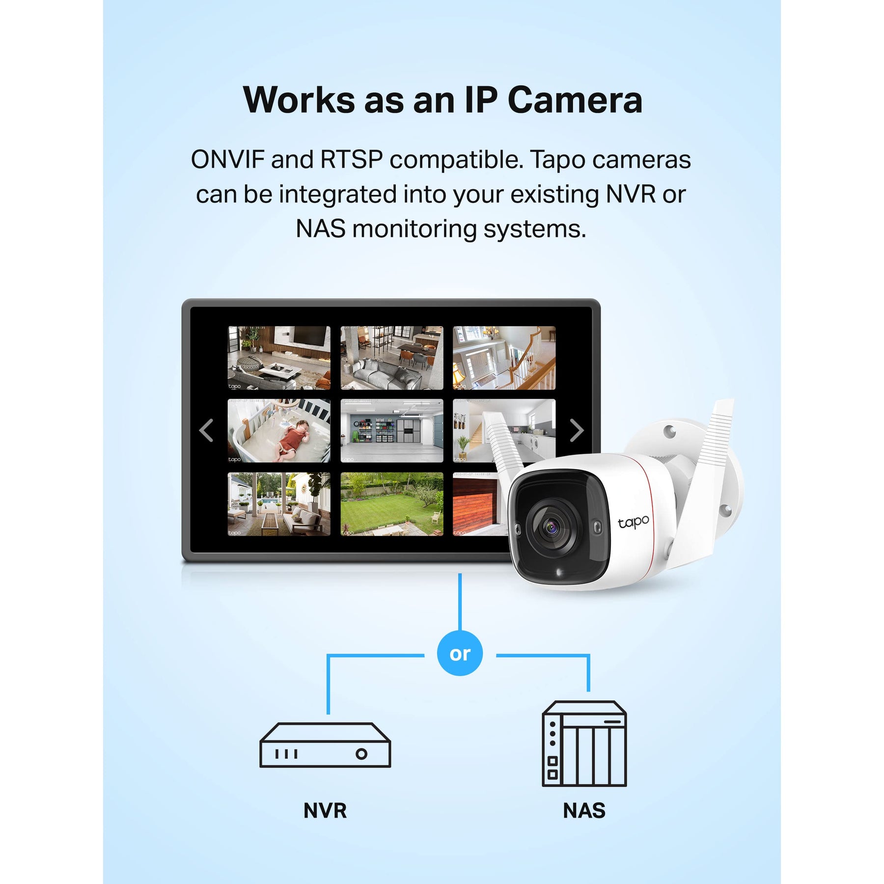TP-Link Caméra de Surveillance WiFi Couleur en Nuit Audio Tapo C320WS  Outdoor ip 2K sans