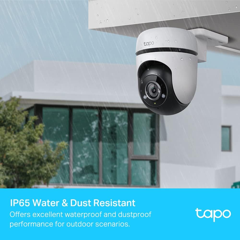 TP-Link Tapo 1080P Outdoor Wired Pan/Tilt Security Wi-Fi Camera, 360°