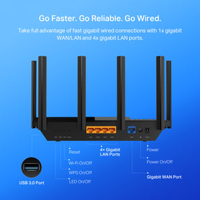 TP-Link AX5400 Dual-Band Gigabit Wi-Fi 6 Router (Archer AX73)
